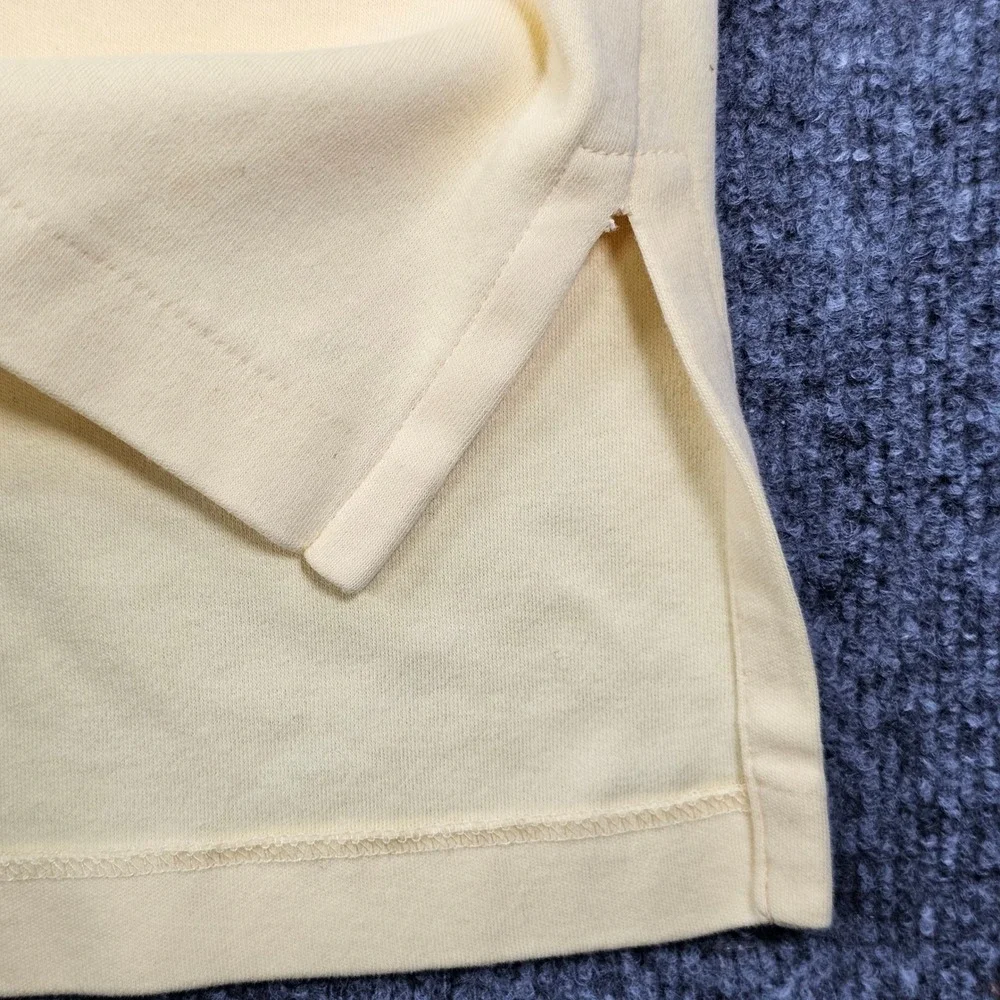 Polo Ralph Lauren Shirt Men Large Yellow Short Sleeve Interlock Cotton Polo Soft